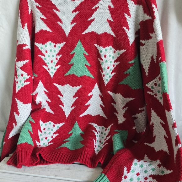 33 Degrees Christmas Sweater Trees Acrylic Blend Soft New Sz 2XL - Picture 3 of 3
